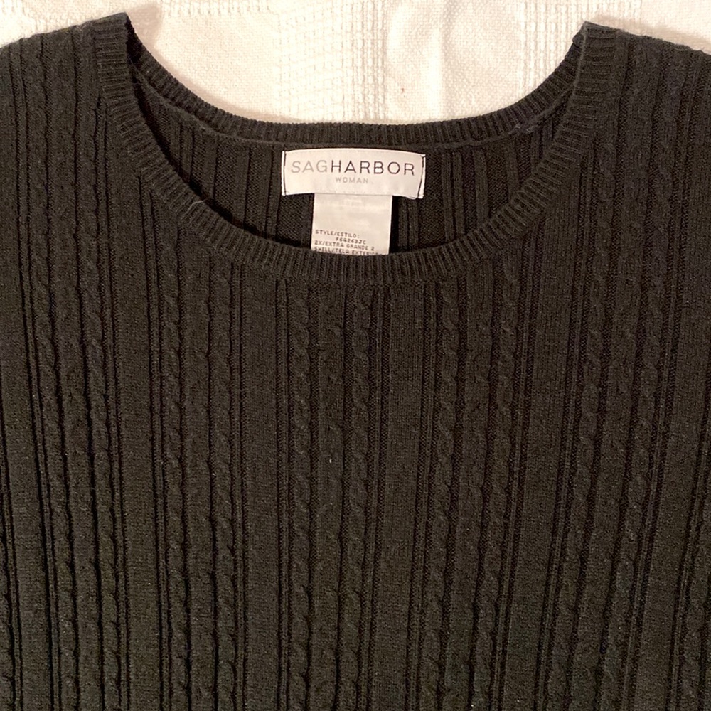 Great black sweater!